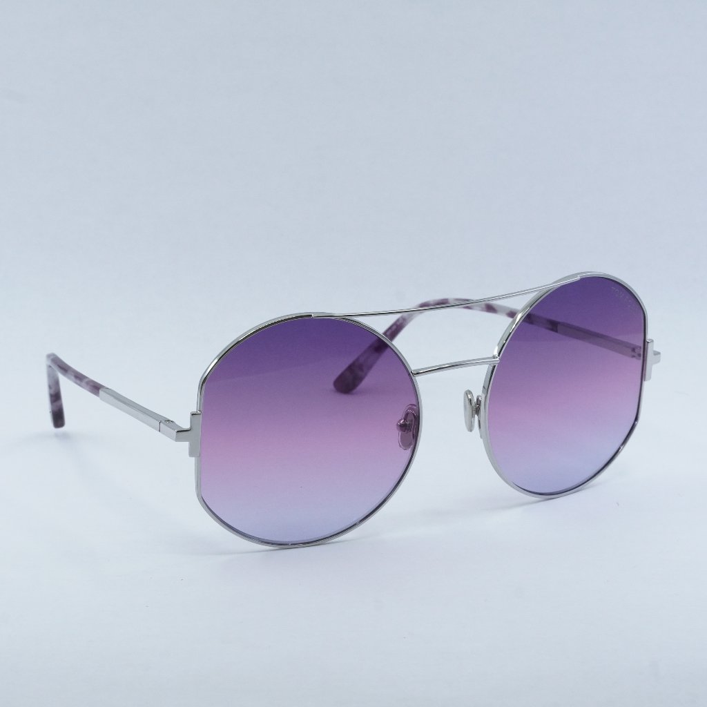 Tom Ford Dolly Ft0782 16y Sunglasses - Shiny Palladium Frame